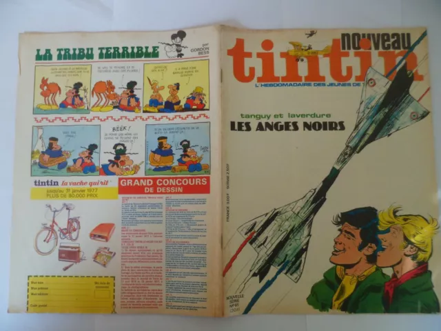 REVUE NOUVEAU TINTIN N°61 (201) 09/11/1976 Tanguy et Laverdure Pub Action Joe