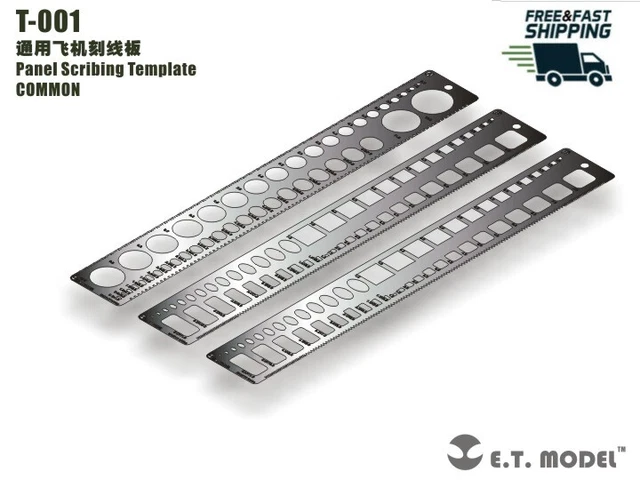 ET Model T-001 Panel Scribing Template Detail Up part COMMON
