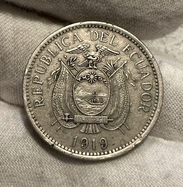1919 Ecuador 10 Centavos Km-64 - Combined Shipping - B1942