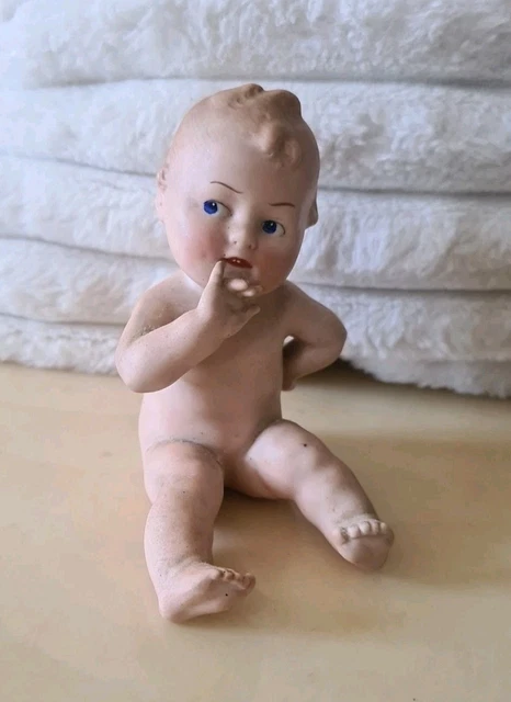 Antiguo muñeco bebé piano de porcelana biscuit - alemania en Oria