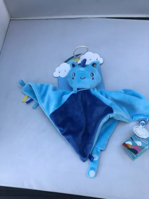 NEW TUC TUC Baby Comforter Dou Dou Soft Toy Puppet Blue Azul Enjoy & Dream