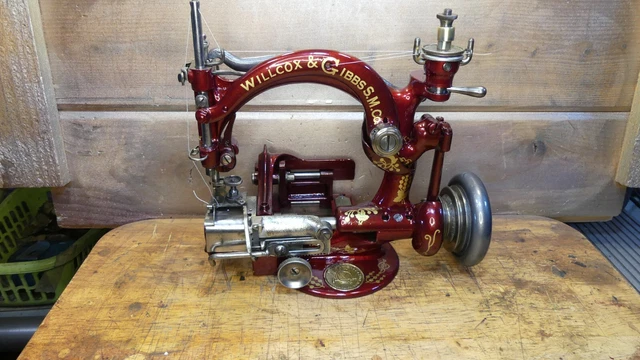 Antique Willcox Gibbs Hat Making sewing machine. RESTORED 1896