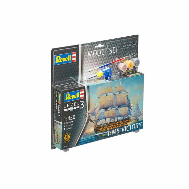 REVELL MODEL SET HMS Victory Flagship Admiral Nelson Ship kit 45 parts