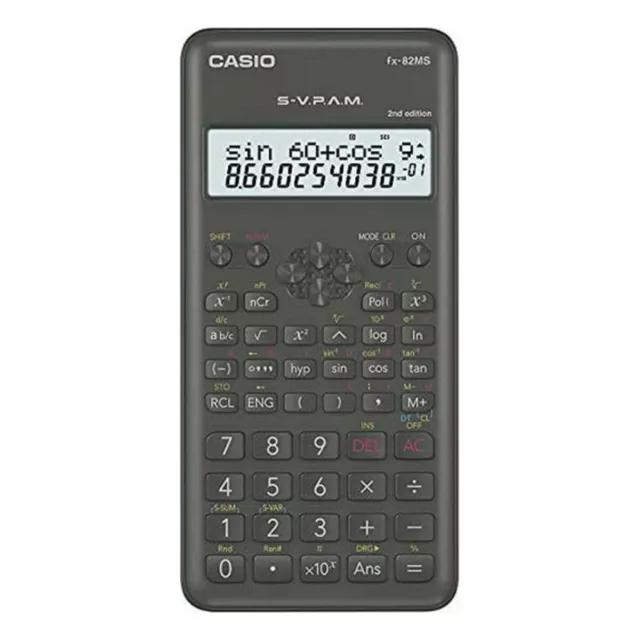 Casio FX-82MS-2 Taschenrechner - Schwarz