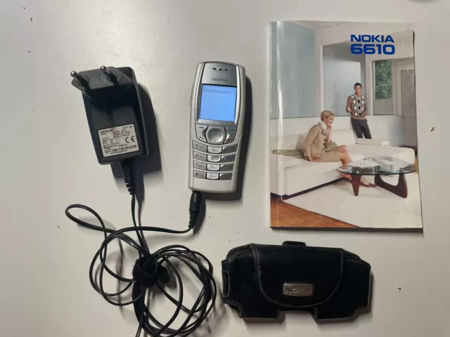 Nokia  6610 In Weiss Mit Anleitung Original Kabel Und Tasche Funktioniert