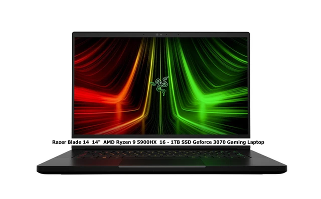 Razer Blade 14 – Ryzen 9 5900HX 16GB - 1TB -RTX 3070 Gaming Laptop Notebook PC