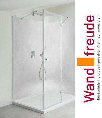 Pared posterior de ducha aluminio pared de hormigón gris paredes traseras de ducha 1+2 placas revestimiento de pared