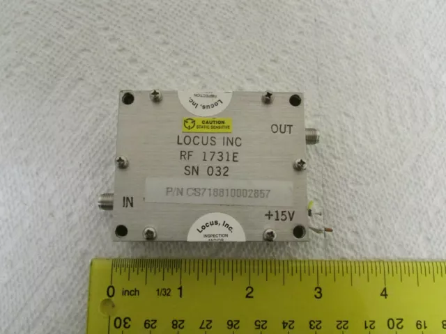 Kaman/Locus INC RF-1731E A SMA RF Radio Frequency Amplifier GHz