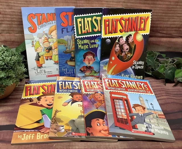 Flat Stanley Lot 8 Pb Chapter Books!! *Free Shipping*  B-11 #369