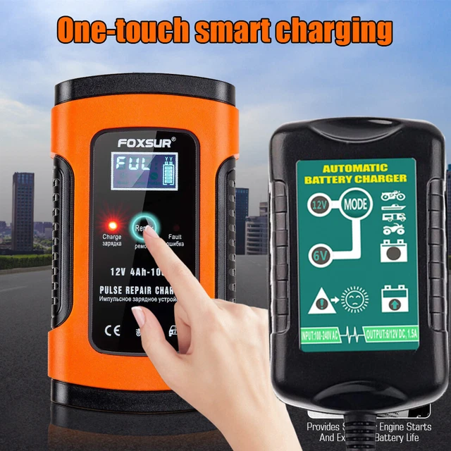 12V AUTOMATIC BATTERY Charger Maintainer Trickle Float For Motorcycle