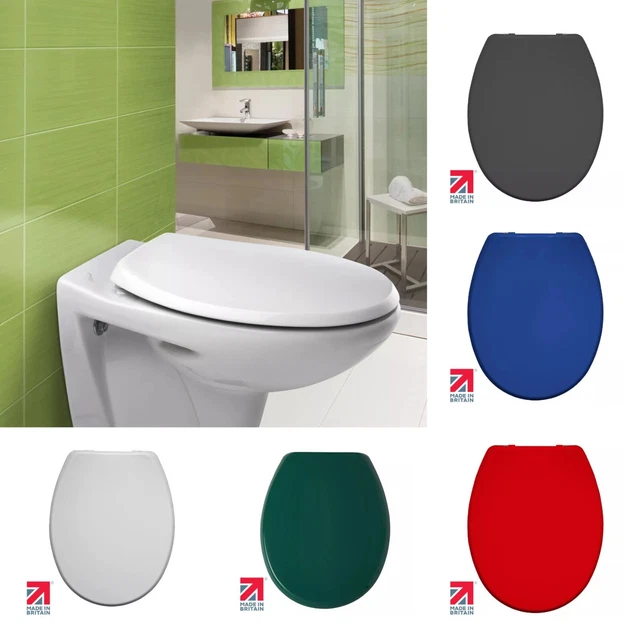 BEMIS Upton Toilet Seat Soft Close Ultra Fix Universal White Or Slate Grey | UK - View #2