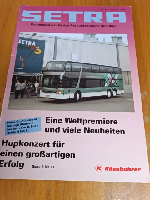 Kässbohrer Setra Kundenzeitschrift  Omnibus Reisebus Zeitschrift  Prospekt 12