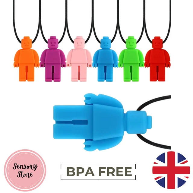 This 5-pack Of Sensory Chew Necklaces Is A Great Tool For Kids And Adults With Autism, ADHD, Or Sensory Processing Needs. The Gem-style Chewelry Provides A Safe, Discreet Way To Chew And Self-regulate. A Handy Set Of Teething Toys For Oral Motor Stimulation.