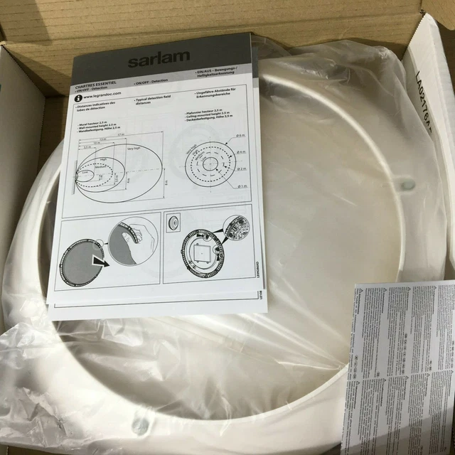 Hublot LED Sarlam 500580 Super 400 Con Rilevamento HF - 14W 1100lm IP44 IK07