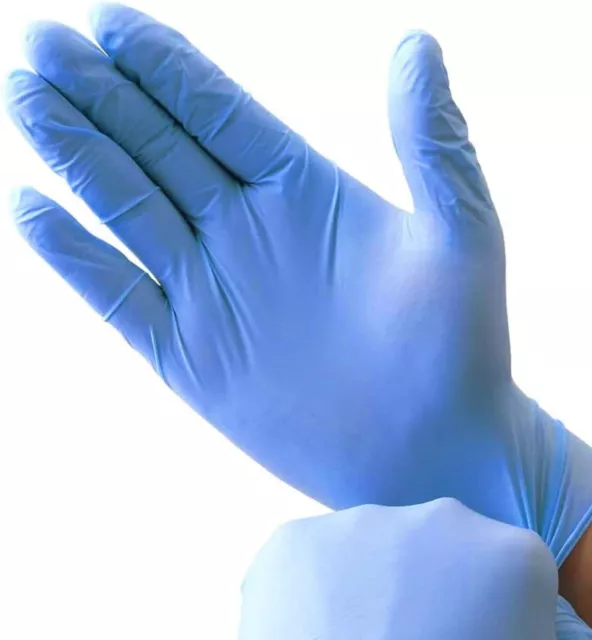 1000PC Non-Latex Disposable Nitrile Gloves Powder-Free Food/Industrial Grade LG