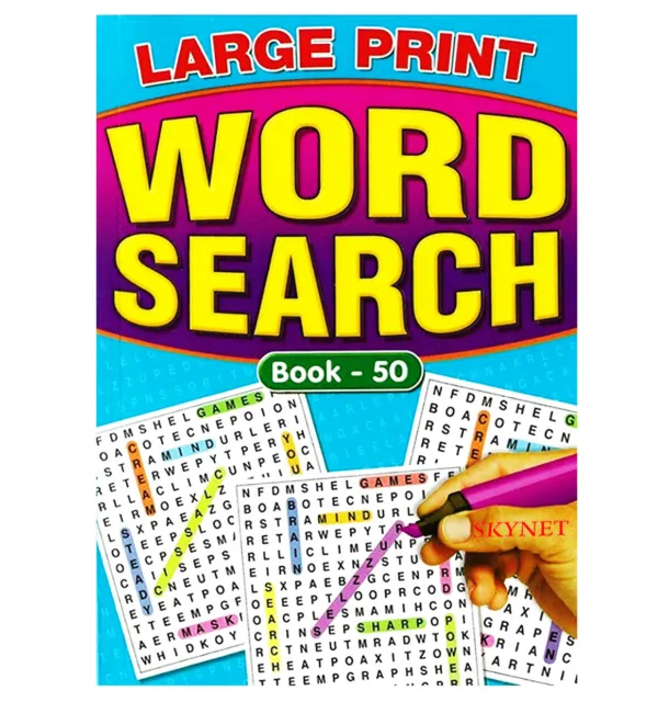 A5 Size Large Print Word Search Books 67 Puzzles In Each Books Book 49 - 52 3