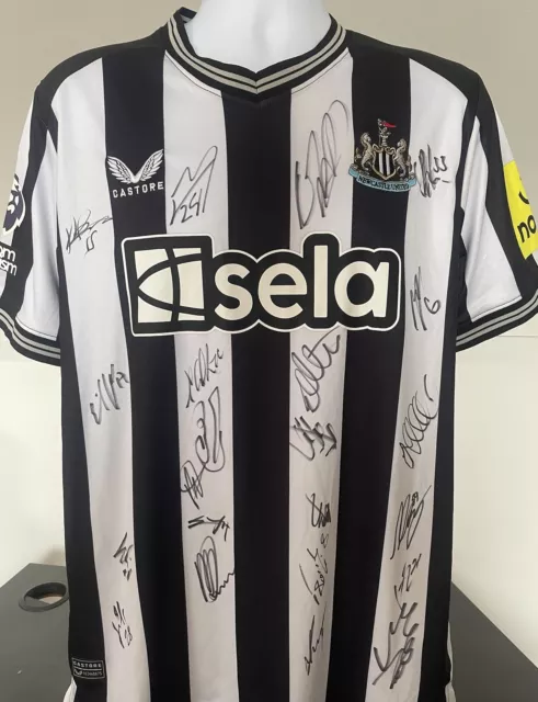 Newcastle United Squad Signed Shirt 23/24 Comes With COA