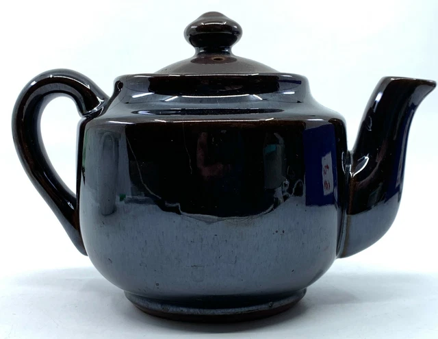 Teapot Made in Occupied Japan with Original Lid Brown Vintage 1940's Teapot Made in Occupied Japan with Original Lid Brown Vintage 1940's