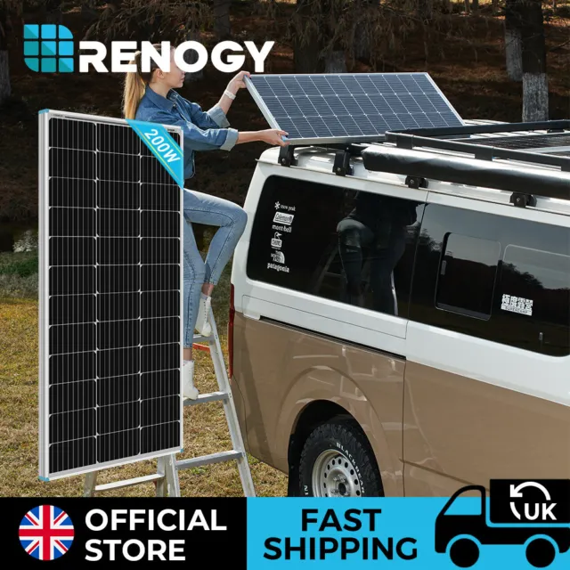 Renogy 200W 400W Solar Panel 12V Mono Off Grid RV Boat Caravan Motorhome