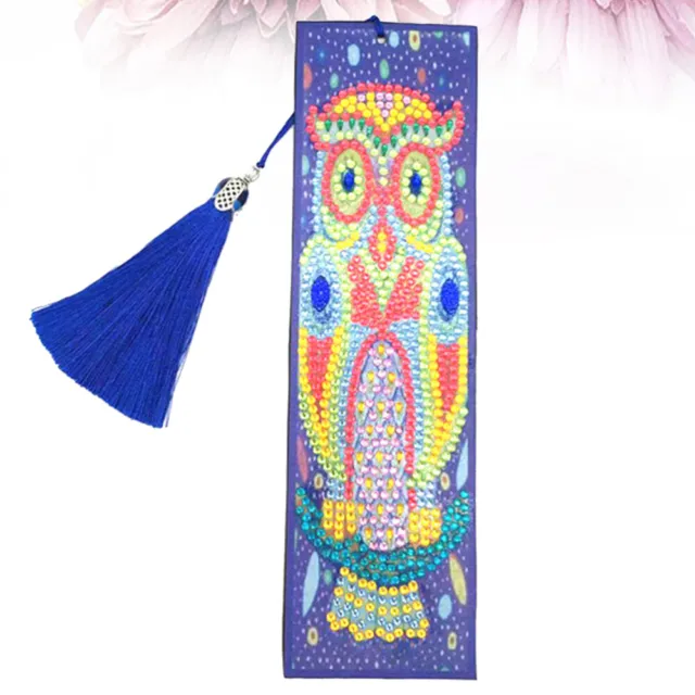 DIY Book Mark Kit Owl Pattern beads painting Bookmark Handmade Art Craft Decor