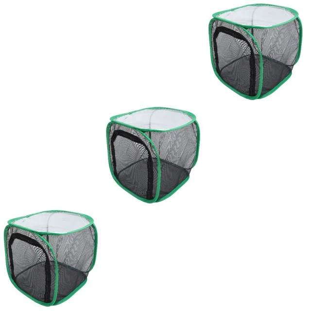 3 Pcs Plant Greenhouse Mesh Butterfly Cage Kids Insect Habitat Dark Web