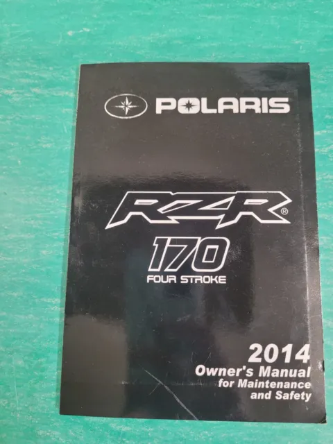 Polaris Oem 2014 Rzr 170 Four Stroke Owners Manual #9924666