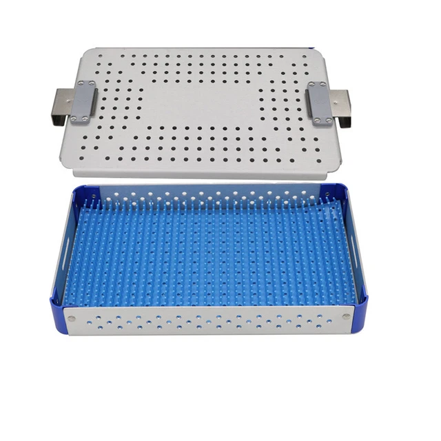 Microbox Aluminium alloy sterilization tray case surgical instrument