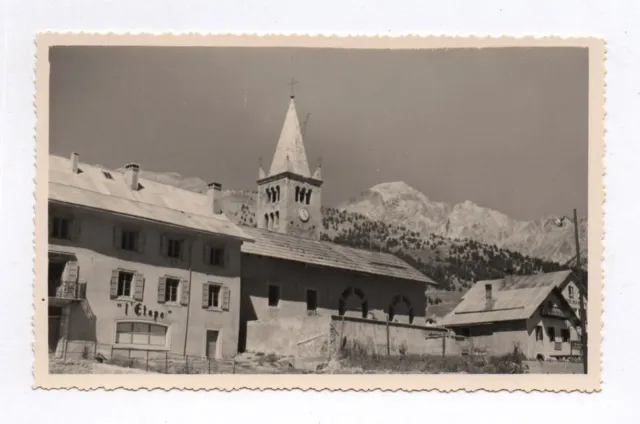 OLD PHOTO Col de Montgenève l'Église 1951 l'Étape Landscape France Montagne
