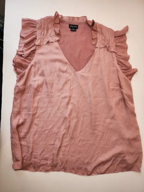 City Chic dusty pink  top size M