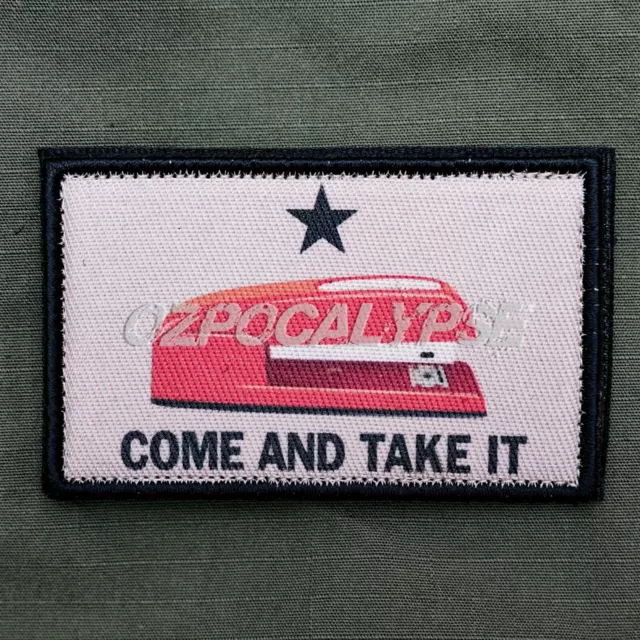 Come And Take It Stapler Patch - tactical morale army support ordinance admin