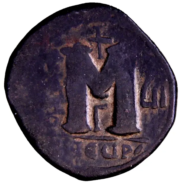 Phocas. Ca. A.D. 602-610. Æ follis (26 mm, 9.06 g). Antioch Byzantine Coin w/COA