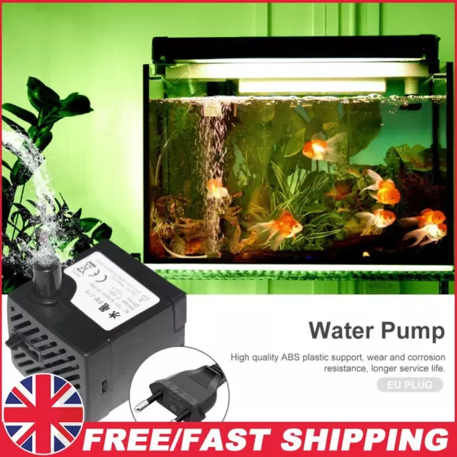 150L/H Submersible Ultra-quiet Water Fountain Pump for Fish Tank Pond (EU)