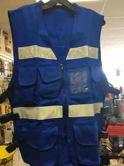 1605 JLS Safety Vest Royal Blue One Size Fits All