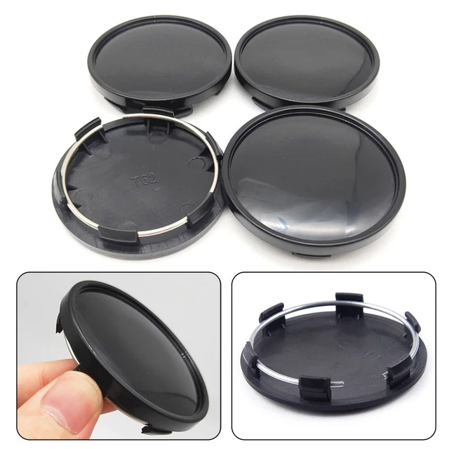 4pcs ABS Plastic Black 6 Teeth 62mm Car Wheel Center Cap High Quality Cap Cover