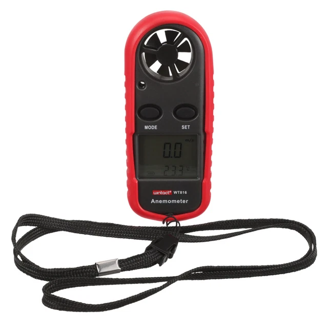 Digitales Anemometer zur Messung der Windgeschwindigkeit, multifunktionales