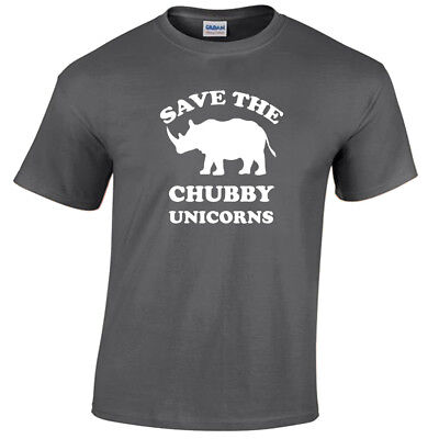 Bambini Risparmia il Paffuta Unicorns Uomo Divertenti T-Shirt S-5XL Rhino Regalo