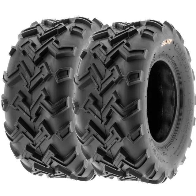 Set of 2 SunF 22x10-10 22x10x10 ATV UTV Tires All Terrain Tubeless 6 PR A001