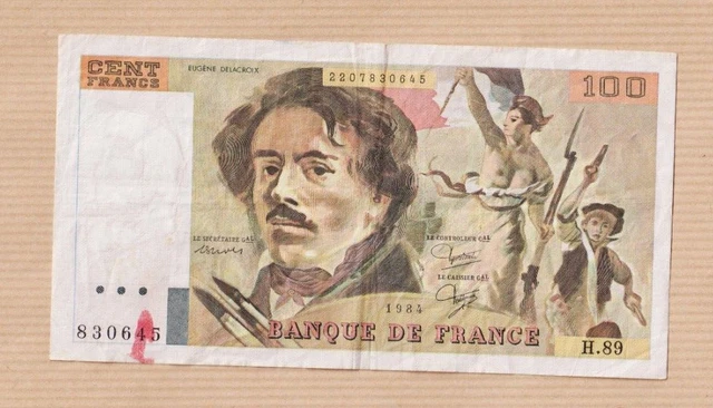 Billet de Banque France cent francs ( 100 )