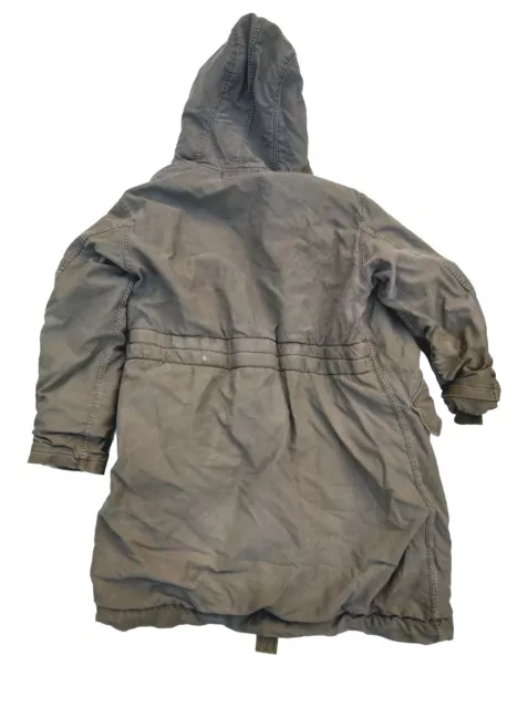 VINTAGE PARKA USN Navy Deck Coat Jacket Hooded Alpaca £144.55 - PicClick UK