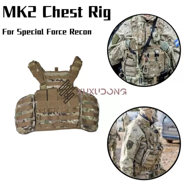 RUSSIAN MK2 CHEST Rig Plate Carrier Tactical MOLLE Vest Magazine Pouch ...