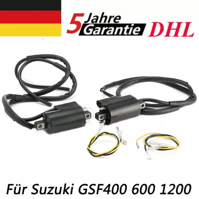 2 Set Zündspule Zündkabel für Suzuki GSF 400 600 1200 Bandit  DE
