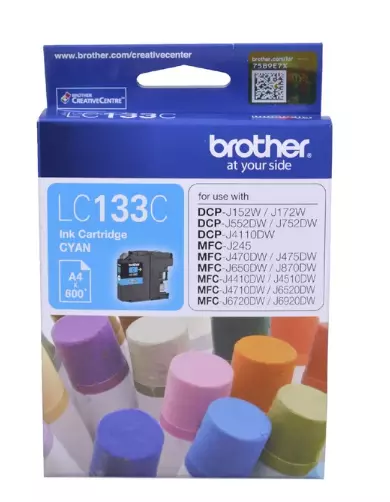 Brother LC 133 C Ink Cartridge cyan Free Postage.