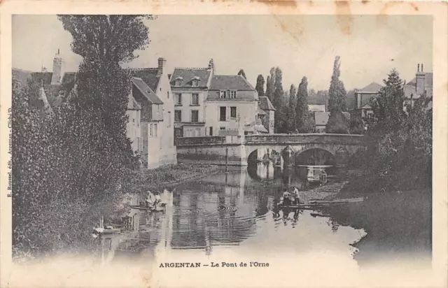 Cpa 61 Argentan Le Pont De L'orne