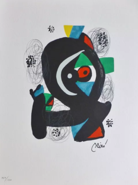 Joan Miro "La Melodie Acide" XII signed Hand numbered LITHOGRAPH 1980