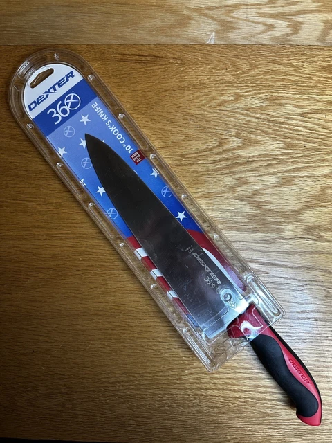 Dexter 10" Chef's Cook's Knife, Red Handle S360-10R-PCP