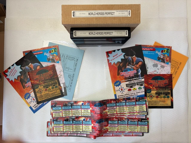 World Heroes Perfect FULL KIT MATCHING NEOGEO NEO GEO SNK MVS 100% ORIGINAL