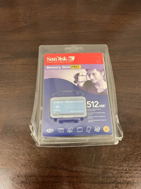 Sandisk 512 MB MemoryStick Pro (SDMSV-512-A10) nuevo stock antiguo