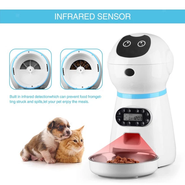 Automatischer Haustier Feeder 3.5L Auto mit Voice Record Timed Feeder für Hunde 12