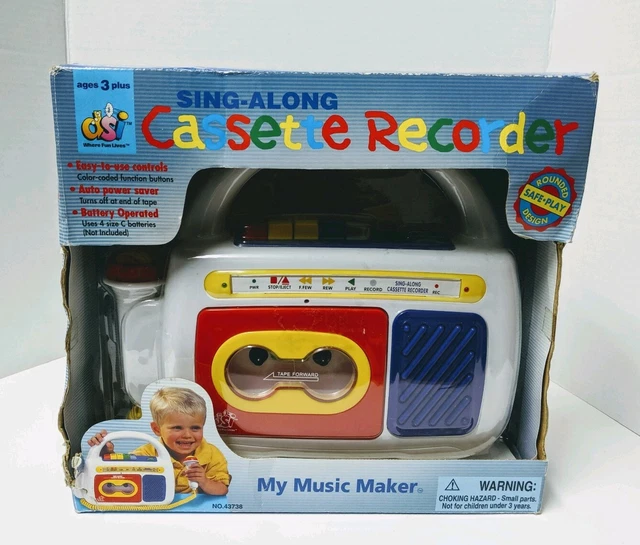 VINTAGE SING ALONG Cassette Player Recorder DSI Toys $59.63
