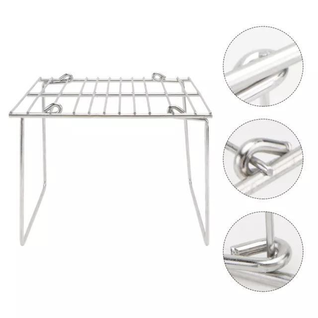 Stainless Steel Mini Grill Camping Stove Stand Barbecue Tool